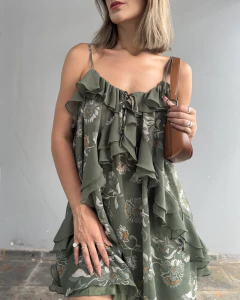 VESTIDO CURTO FLORAL CHLOE - comprar online