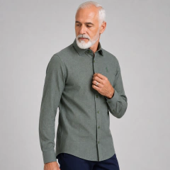 CAMISA MANGA LONGA LISA SLIM