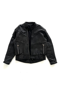 Biker jacket 100% couro - comprar online