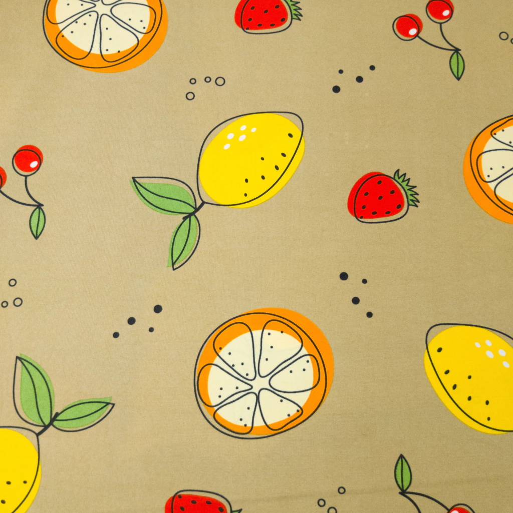 Tropical Mecánico - Estampado Cereza beige