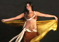 Véu Em Seda Pura Pintado à Mão - Dourado - Tetessouto | Véus de Seda