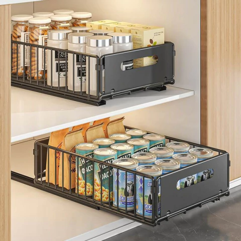 Organizador Alacena Canasto Cajón Extraible Bajo Mesada - comprar online