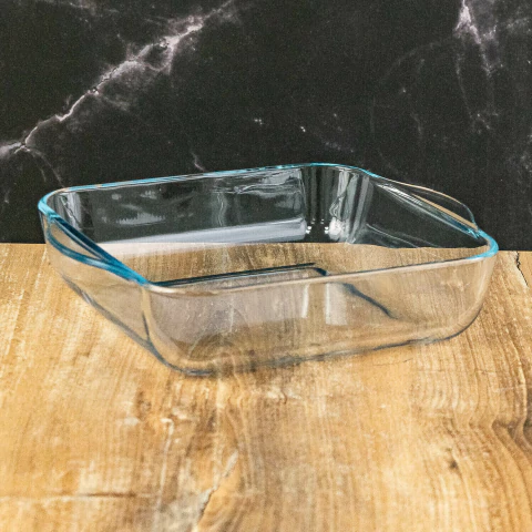 Fuente Cuadrada Vidrio 26cm