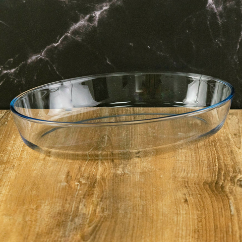 Fuente Ovalada Vidrio Templado 34.7cm