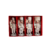 Set X4 Adorno Muñeco Cascanueces Colgante Para Arbol Navidad Blanco/Plateado
