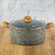 Cacerola Aluminio Forjado 28cm Antiadherente Granito Gris con Tapa de Cristal