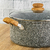 Cacerola Aluminio Forjado 28cm Antiadherente Granito Gris con Tapa de Cristal - ZOOM