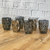 Vaso Vidrio Rombos Gris 280ml x6