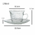 Set X6 Tazas De Te Con Plato De Vidrio Tulips 170ml - ZOOM