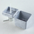 Set Kit Baño 2 Piezas Quo Cube Packaging Color Marmol Gris en internet
