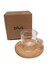 Taza Café Pocillo C/plato Madera 90ml en Caja Plus Market - comprar online