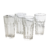 Set X4 Vasos Vidrio Diseño Hexagonal Cartagena 470cc - comprar online