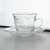 Set X6 Tazas De Te Con Plato De Vidrio Tulips 170ml en internet