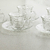 Set X6 Tazas De Te Con Plato De Vidrio Tulips 170ml en internet