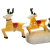 Adorno San Nicolas Con Trineo 2 Renos Con Luces Led - comprar online