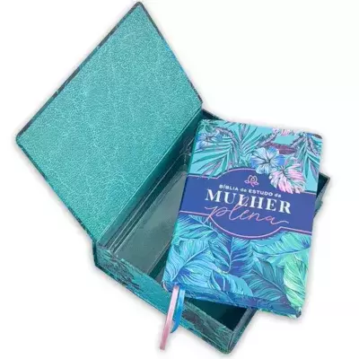 Biblia De Estudo Da Mulher Plena | NVI | Capa Luxo Tropicalis Tiffany