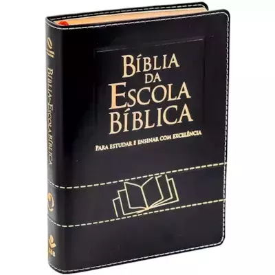 Biblia da Escola Biblica | NAA | Letra Normal | Capa Luxo Preta