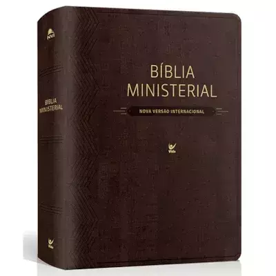 Biblia Ministerial | NVI Letra Normal | Capa Marrom