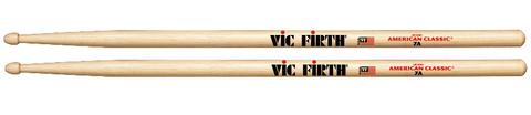 Baqueta 7a Ponta De Madeira American Sound - Vic Firth Cor Natural