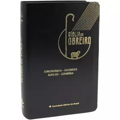 Biblia do Obreiro Ovelha | ARC | Letra Grande | Capa Luxo Preta
