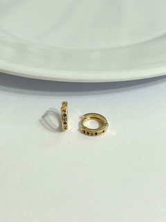 Argola Colorida Click - Banhado a ouro 18k na internet