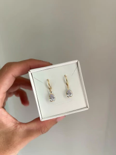 Argola Gota M - Banhado a ouro 18k na internet