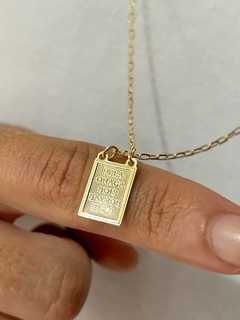 Escapulário unisex Nossa senhora - Banhado a ouro 18k (70cm) na internet