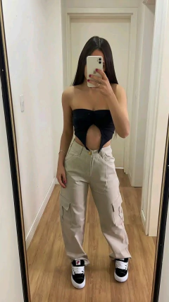 Imagem do Calca cargo jeans