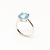 Ring in Silver with Blue Topaz - buy online