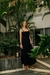 Imagen de Vestido Volados Largo Negro