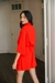 Vestido Corto Camisero Oversized Rojo - Zlatna Tienda de Vestidos