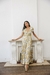 Vestido largo Escote en V Abotonado Estampado Flores - comprar online