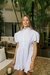 Imagen de Vestido Camisero con Volados Blanco