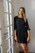 Vestido Corto 2 Volados Negro - tienda online