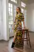 Vestido largo Escote en V Abotonado Estampado - Zlatna Tienda de Vestidos