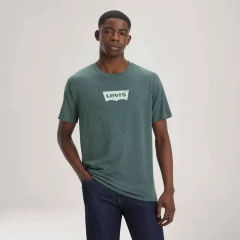 CAMISETA MASCULINA GRAPHIC CREWNECK TEE SSNL CORE BW TRI-BLEND BISTRO GREEN - comprar online