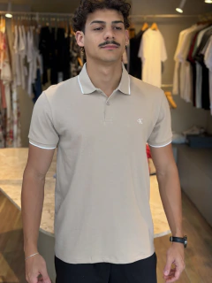 POLO SLIM FRISO CK BORDADO CALVIN KLEIN JEANS - loja online