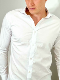 Camisa Larga Poplin Elastizada - comprar online