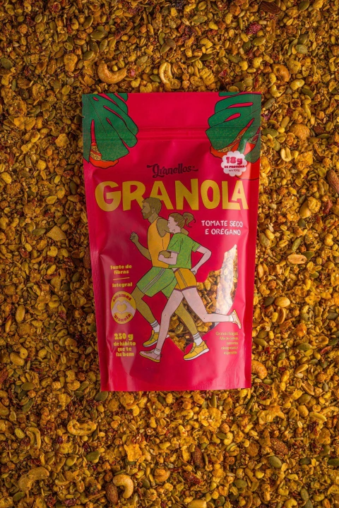 Granola Salgada com proteína – Tomate seco e orégano – 250g