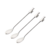 Set x3 Cucharitas Acero Inox Gatitos Kawaii