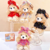 Llavero Peluche Osito Vestido Cute
