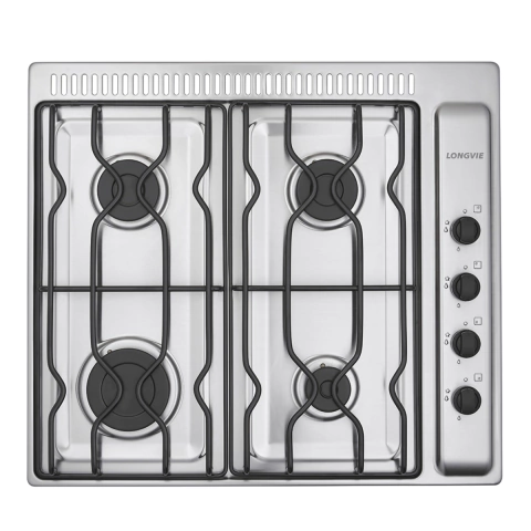 Anafe A2600rxf Multigas 60cm C/ventilación Acero - Longvie Acero Inoxidable