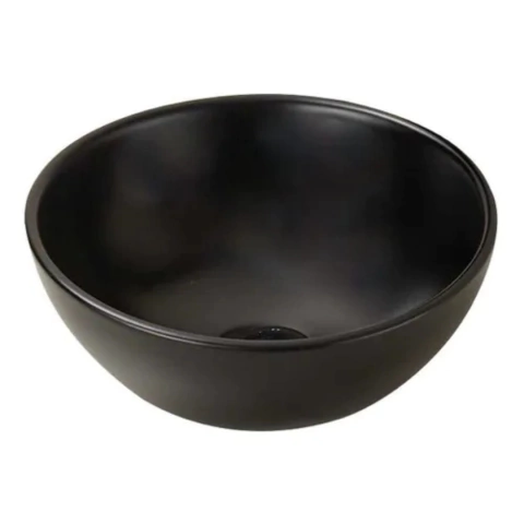 Bacha De Porcelana Negra De Apoyar A267ne Para Baño - Piazza