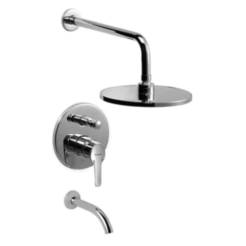 Grifería Ducha Monocomando Sin Transferencia Emblem Cierre Cerámico - Piazza