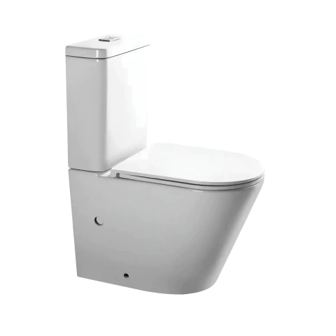 Inodoro Padova Largo Asiento Y Depósito B0900 - Piazza Blanco