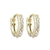 Argollas Prune Plata Gold 925 - 7mm - comprar online