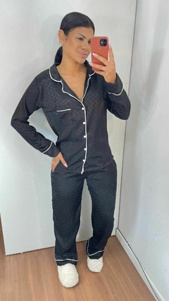 Preto florido perolado - comprar online