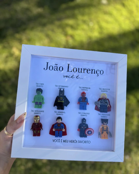 Quadro com Lego heróis