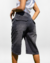 BERMUDA BAGGY LISO JEAN RIGIDO BLACK STONE LOCALIZADO CON BIGOTES - comprar online