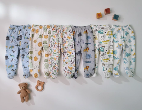 Curva- Mediosito con pie estampado bebe - comprar online